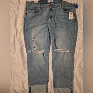 Distressed Light Blue Jeans